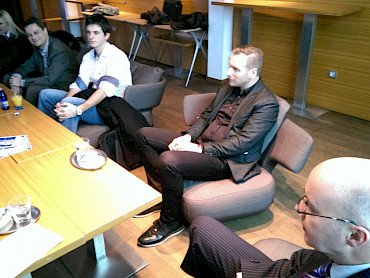 Petra Sever, vodja pravne pisarne, Sava d.d. / Saša Vutkovič, direktorica, ISSIMO d.o.o., Sebastjan Lipovšek , SKIPS, lastnik / Ivan Fućak, analitik snovalec, RRC d.d. / Jure Filip, vodja računovodstva, Data d.o.o. / mag. Dejan Petkovič, samostojni davčni in podjetniški svetovalec