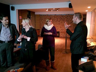 Sebastjan Lipovšek , SKIPS, lastnik / Saša Vutkovič, direktorica, ISSIMO d.o.o. / Petra Sever, vodja pravne pisarne, Sava d.d. / Jure Filip, vodja računovodstva, Data d.o.o.