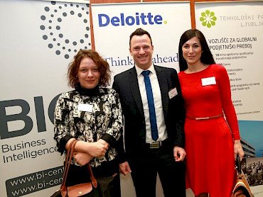 Tatjana Božič, Deloitte d.o.o.;Martin Železnik, manager v oddelku za revizijo, Deloitte d.o.o.;Sanja Savič, vodja Deloitte legal, Deloitte d.o.o.