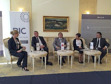 Daniela Bervar Kotolenko, Business Intelligence Center / Mihael Leskovar, Štajerski tehnološki park / Dr. Dušan Radonjič, EPF Maribor / Zvezdana Lubej, Profiles International Slovenia / Patrik Peroša, EUSA, EFCS, SUSA, ŠUS