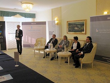 Daniela Bervar Kotolenko, Business Intelligence Center / Mihael Leskovar, Štajerski tehnološki park / Dr. Dušan Radonjič, EPF Maribor / Zvezdana Lubej, Profiles International Slovenia / Patrik Peroša, EUSA, EFCS, SUSA, ŠUS