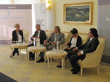 Daniela Bervar Kotolenko, Business Intelligence Center / Mihael Leskovar, Štajerski tehnološki park / Dr. Dušan Radonjič, EPF Maribor / Zvezdana Lubej, Profiles International Slovenia / Patrik Peroša, EUSA, EFCS, SUSA, ŠUS