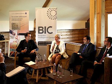 Boštjan Veselič, RTV Slovenija / Gertrud Rantzen, Slovensko-nemška gospodarska zbornica / Ugur Yildirim, Alpen Invest / Mladen Mirko Tepuš, Erste Card (Diners club)